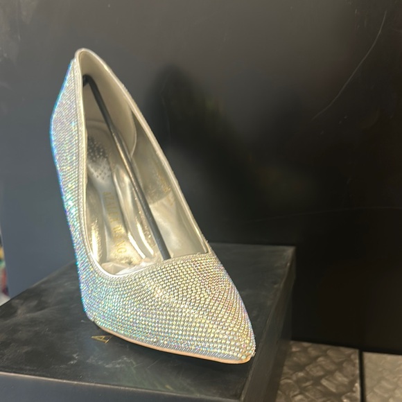 Silver Rhinestone Heels - Picture 4 of 6